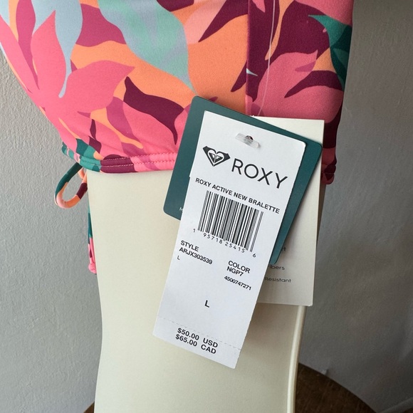 Roxy Active New Bralette Swim Top NWT - Picture 4 of 8